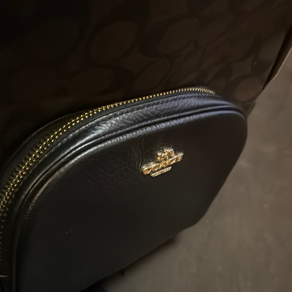 Coach Black and Brown Signature Backpack - Picture 12 of 13